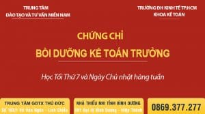 Chứng chỉ Kế toán trường Hành chính sự nghiệp