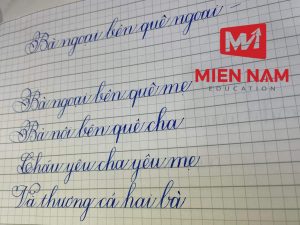 Bài viết Luyện chữ đep của học viên