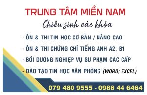 Thông tin các khóa học Ngoại ngữ & Tin học tại MIENNAM Education