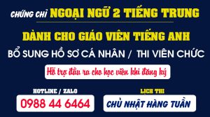 Chứng chỉ Tiếng Trung - Chứng chỉ Ngoại ngữ 2