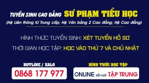 Tuyển sinh Cao đẳng Sư phạm tiểu học
