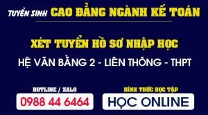Tuyển sinh Cao đẳng Kế toán - Hệ học Online