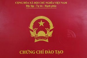 Mẫu Chứng chỉ Văn thư lưu trữ tốt nghiệp cuối khóa