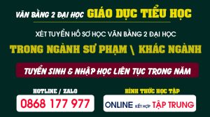 Tuyển sinh Văn bằng 2 Sư phạm tiểu học tại TPHCM