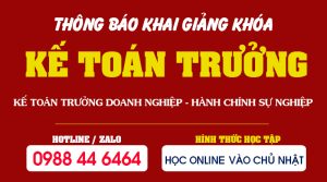 Khai giảng lớp Chứng chỉ Kế toán trưởng - BỘ TÀI CHÍNH
