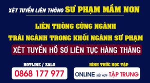 Điều kiện Liên thông Sư phạm mầm non trái ngành?