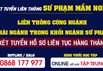 Điều kiện Liên thông Sư phạm mầm non trái ngành?