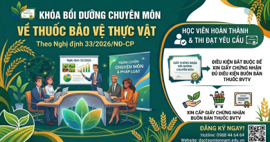 Lớp Bồi dưỡng chuyên môn Thuốc Bảo vệ thực vật