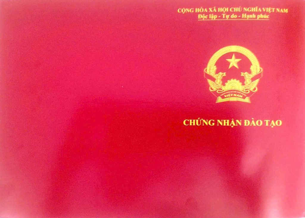 Mẫu Chứng nhận Bồi dưỡng tốt nghiệp